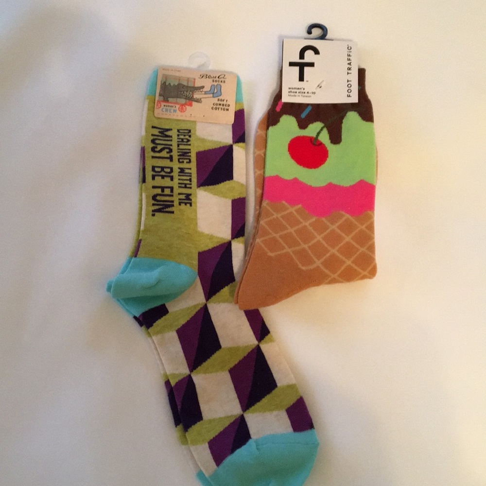 Women’s Novelty Socks Lot of 2